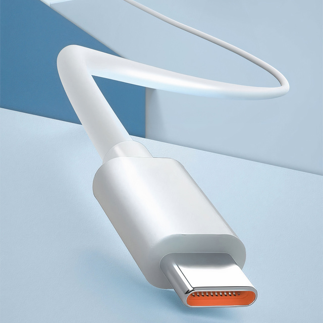 Super rýchly kábel Oppo DL136 Supervooc USB na USB-C typu C 65 W 1 m biely