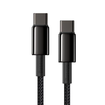 Baseus USB Type C - USB Type C cable Power Delivery Quick Charge 100 W 5 A 1 m black (CATWJ-01)