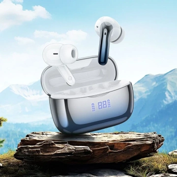 Бездротові Bluetooth-навушники HOCO TWS ANC ENC EQ16 – сині з зарядним кейсом