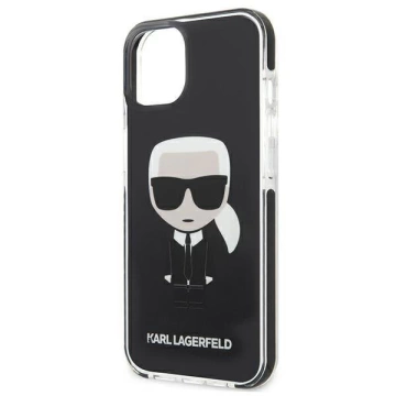 Karl Lagerfeld KLHCP13STPEIKK iPhone 13 mini 5,4" pevný obal černý/černý Iconik Karl