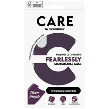 Puzdro CARE pre Samsung Galaxy S25 od PanzerGlass Fearlessly Magnetic Purple