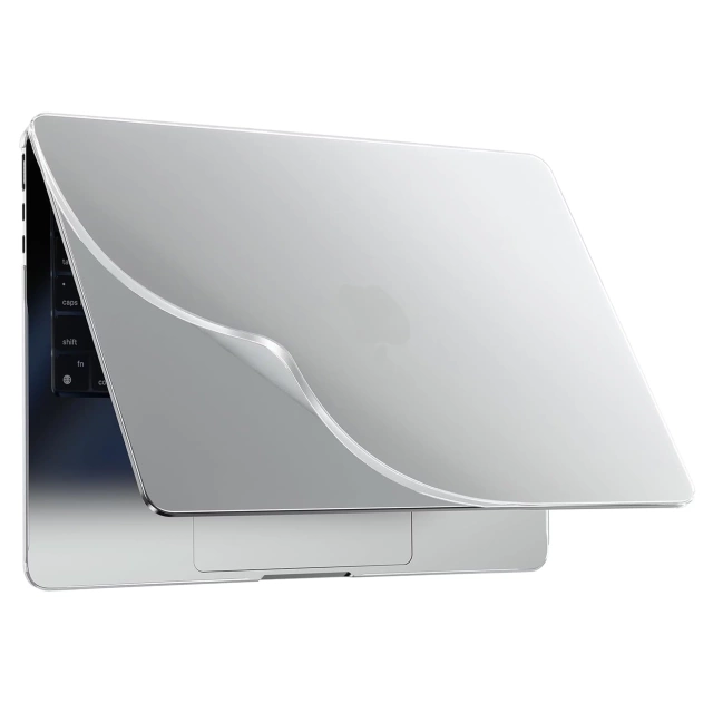 Ochranný kryt pro Apple Macbook Air 15 M2/M3/M4 2023/2024/2025 Alogy AirGuard™ Flexibilní kryt Matný Průhledný Bílý