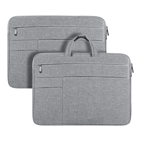 DUX DUCIS LBTC - laptop bag 15.5-16" Horizontal Handbag - light gray