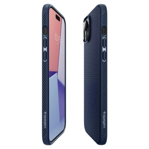 Spigen Liquid Air Case für iPhone 15 Plus Blau – Schlanker TPU-Schutz
