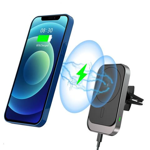 Magnetický držiak do auta MagSafe CW19 s Qi Black nabíjačkou