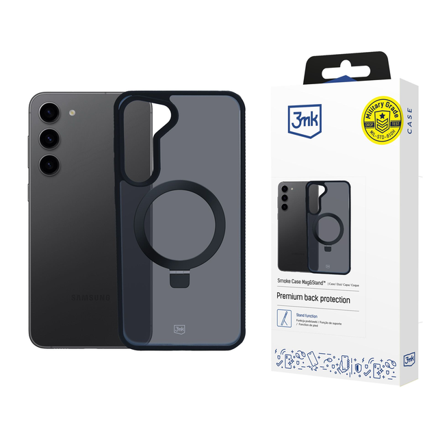 Etui do Samsung Galaxy S24+ Plus 3mk Smoke Case Mag&Stand