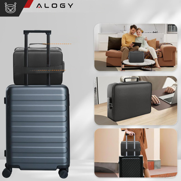 Alogy Bag for Documents with Number Lock - 37x26x11cm Black