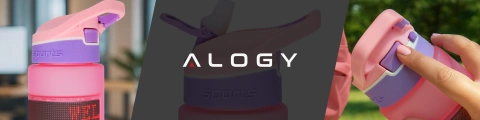 Chytrá láhev na pití Alogy FitBottle™ 800ml s LED displejem a Bluetooth připojením, brčko, motivační, opakovaně použitelná - růžová