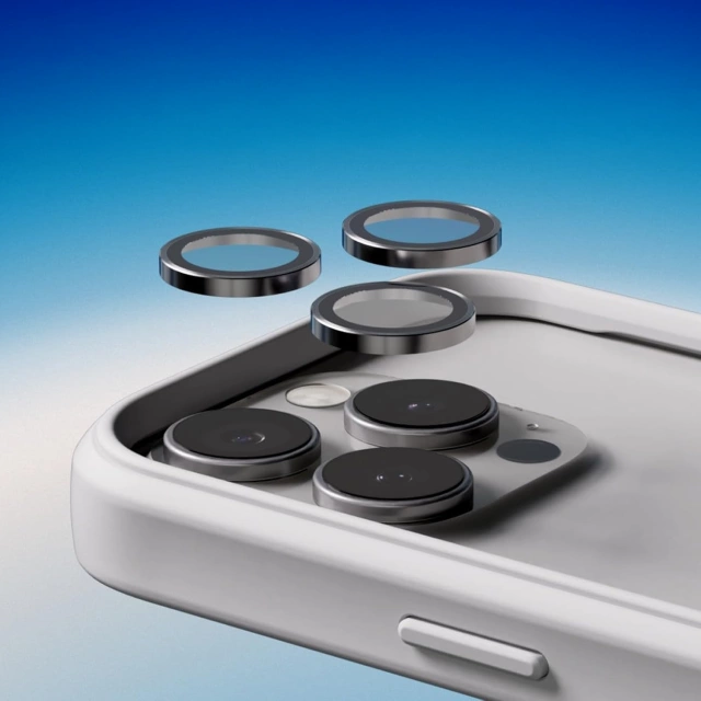 Скло для Apple iPhone 16 Pro / 16 Pro Max Camera Protector Lens 3mk Lens Protection Pro Titanium Grey Protective Cover
