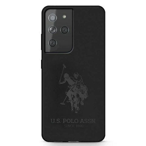 Silikonové puzdro na telefón US Polo On Tone pre Samsung Galaxy S21 black/black