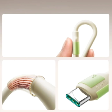 Kabel Joyroom S-A53 3A USB-A - USB-C 1,2 m, fluorescenčně béžový