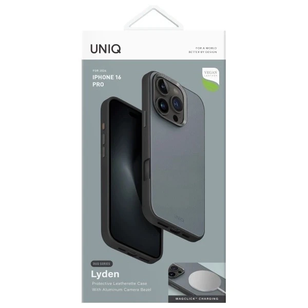 Etui do iPhone 16 Pro UNIQ Lyden DS Niebiesko-Czarne MagSafe
