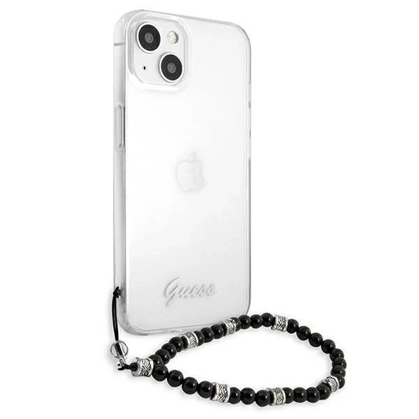 Guess GUHCP13MKPSBK iPhone 13 6,1" Прозорий жорсткий чохол Black Pearl
