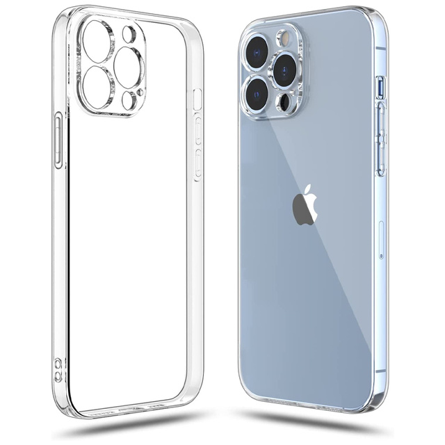 Gepanzerte Hülle Alogy Hybrid Case für Apple iPhone 13 Pro mit Kameraabdeckung Klarglas