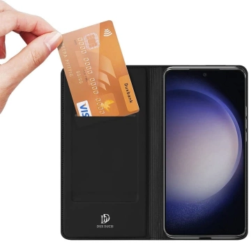 DUX DUCIS Skin X Pro case - MagSafe compatible flip case for Samsung S24 Ultra black