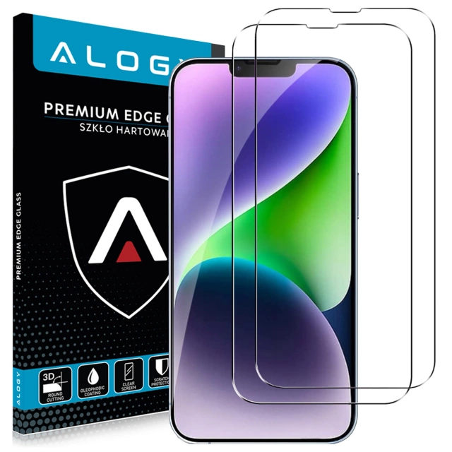2x tvrzené sklo Alogy na displej pro Apple iPhone 13/13 Pro / 14