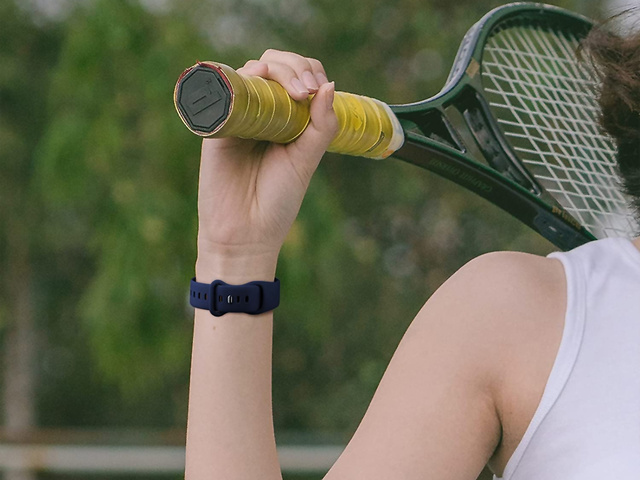 Sportovní silikonový řemínek Alogy pro Apple Watch 38/40 / 41 mm tmavě modrá