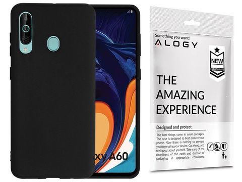 Tenké silikónové puzdro Alogy pre Samsung Galaxy A60 čierne Alogy 5D Glass
