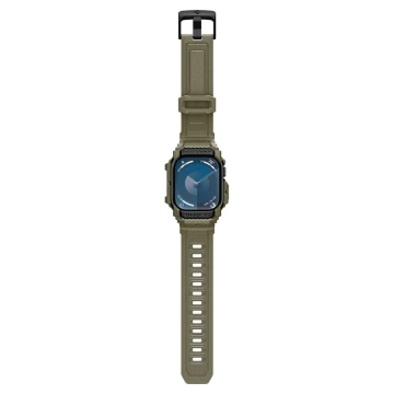 ЧОХОЛ З РЕМІНЦЕМ ДЛЯ APPLE WATCH 10 (46 ММ) ВІНТАЖНИЙ ХАКІ SPIGEN RUGGED ARMOR PRO
