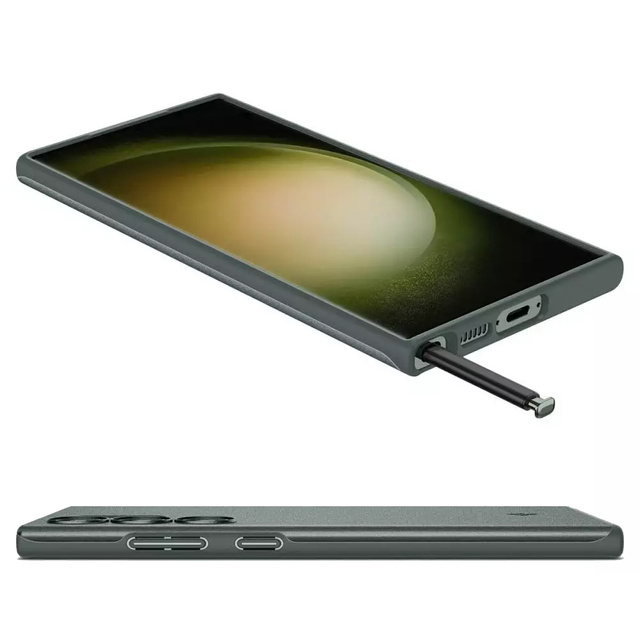Etui ochronne Spigen Thin Fit do Samsung Galaxy S23 Ultra Abyss Green