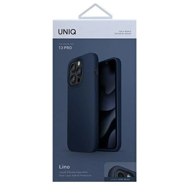 UNIQ Lino phone case for Apple iPhone 13 Pro / 13 6.1" blue/marine blue