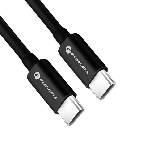 Kábel USB-C na USB-C 60W 50cm Forcell C338 QC 4.0 PD pre 60W nabíjačky