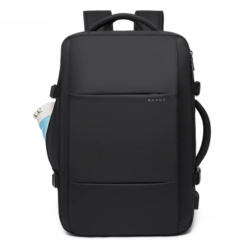 Reiserucksack Bange BackPack Business erweiterbarer Rucksack Geräumige Tasche für 17,3-Zoll-Laptop mit USB-Anschluss Schwarz