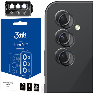 Glass For Samsung Galaxy A54 5G Camera Protector Lens 3mk Lens Protection Pro Black Protective Cover