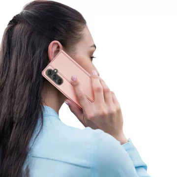 Чохол-гаманець з підставкою для Samsung Galaxy S23 FE Dux Ducis Skin Pro - рожевий
