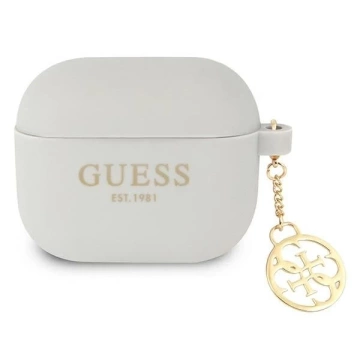 Guess GUA3LSC4EG kryt AirPods 3 szary/sivý Silicone Charm 4G Collection