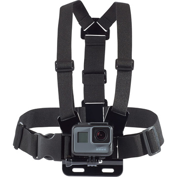 Športový postroj Alogy Hrudný držiak na kameru, GoPro kamery, univerzálny telefón Black