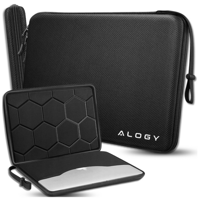 Чохол для ноутбука, MacBook Air Pro 13.3" Alogy Hard Foam Bag Protective Case для ноутбуків 13-14" чорний