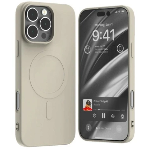 Semi-silikonové pouzdro Mercury MagSafe pro iPhone 16 Pro Max 6,9" Stone