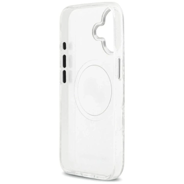 Etui Ochronne do iPhone 17 Karl Lagerfeld IML Glitter K&C Heads MagSafe Szary