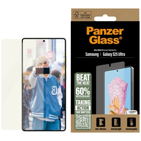 Szkło hartowane do Samsung Galaxy S25 Ultra PanzerGlass All-in-One Ultra-Wide Fit