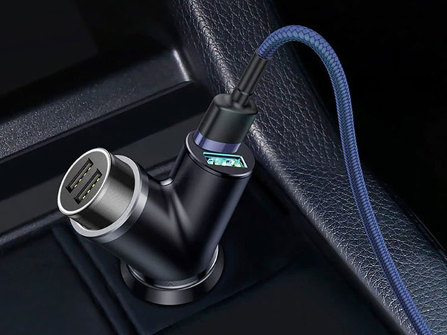 Автомобільний зарядний пристрій Baseus Y 3.4A, 2 порти USB для прикурювача