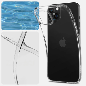 Pouzdro pro iPhone 15 Plus Spigen Liquid Crystal Case Ochranný kryt telefonu Transparent Čiré sklo
