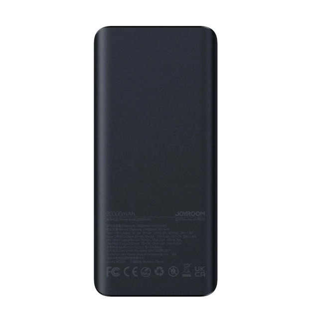 Powerbanka Joyroom JR-PBF03 30000mAh PD 30W s USB-C káblom (0,25 m) – čierna