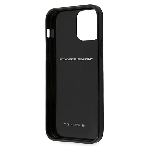 Ferrari iPhone 12 mini 5.4" case black/black hardcase On Track Real Carbon