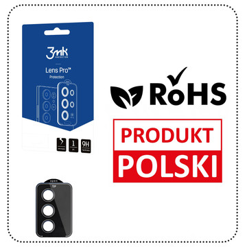Скло для Samsung Galaxy S23 FE Camera Protector Lens 3mk Lens Protection Pro Black Protective Cover