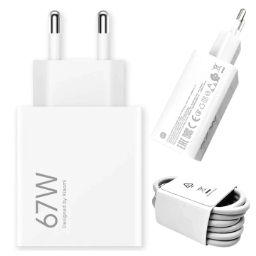 Xiaomi originálny USB - USB-C kábel typu C silný rýchly 120W PD 6A 1M drôt Biely