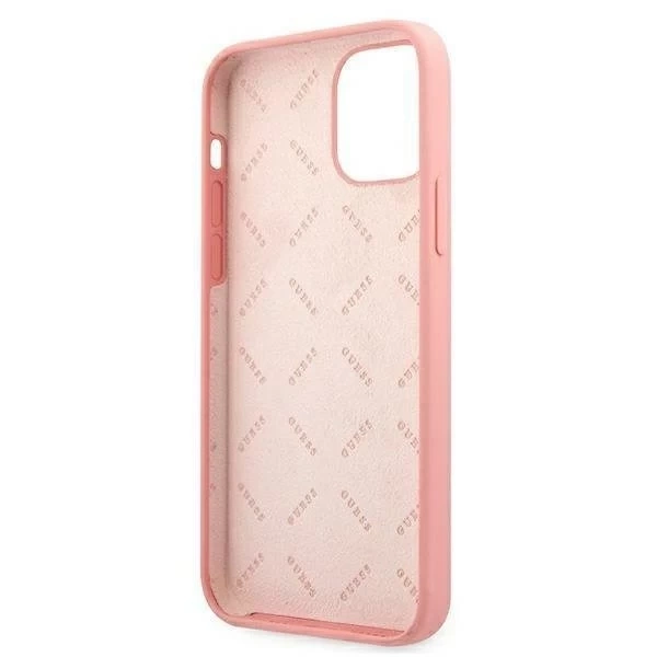 Guess GUHCP12LLSPEWPI iPhone 12 Pro Max 6,7" Różowy/ružové pevné puzdro Peony Collection