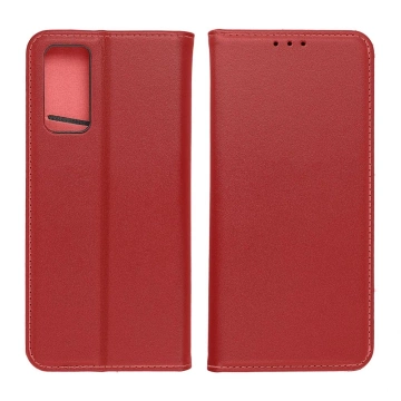 Kožené pouzdro SMART PRO s klopou a pouzdrem pro iPhone 15, vínové