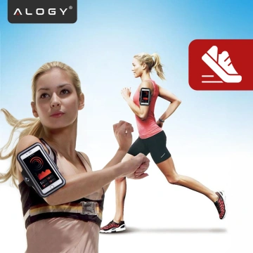 Alogy WaterProof Sport ArmBand водонепроникний чохол для бігу для телефону 6,7 дюйма чорний