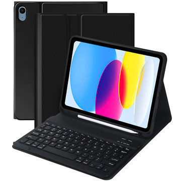 Чохол-клавіатура Alogy з тримачем стилуса для Apple iPad 10.9 2022 Black