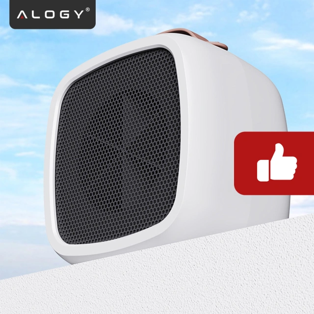 Elektrický ohrievač Farelka ventilátorový ohrievač mini 500W ohrievač stolný ohrievač pre Alogy biely