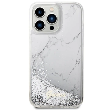 Etui Guess GUHCP14XLCSGSGH pro iPhone 14 Pro Max 6,7" pevné pouzdro Liquid Glitter Marble