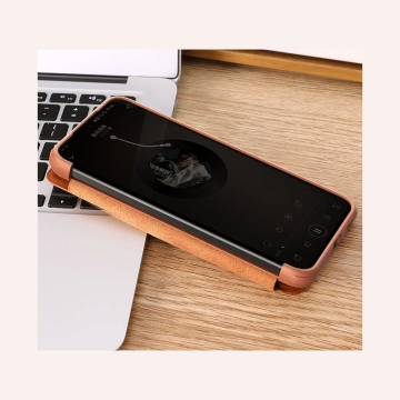 Шкіряний чохол Nillkin Qin Leather Pro для Samsung Galaxy S22 (S22 Plus) Захисний захисний чохол для камери кобура Flip Cover Brown