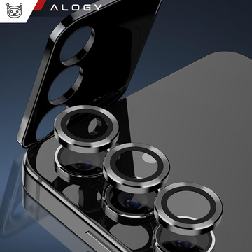 Sklo pro Samsung Galaxy S24 Překryvná čočka fotoaparátu Čočky fotoaparátu Alogy Lens Protector PRO ochranný kryt