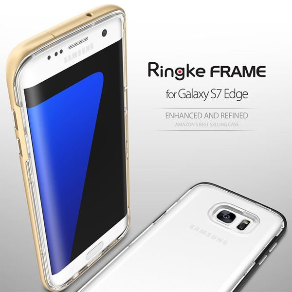 Чохол-кільце Fusion Frame для Samsung Galaxy S7 Edge SF, чорний